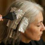 Cheveux blancs avec mèches : comment choisir la technique parfaite pour un résultat naturel et lumineux