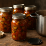 Combien de temps pour stériliser de la ratatouille cuite ? Durées précises selon vos bocaux et votre matériel