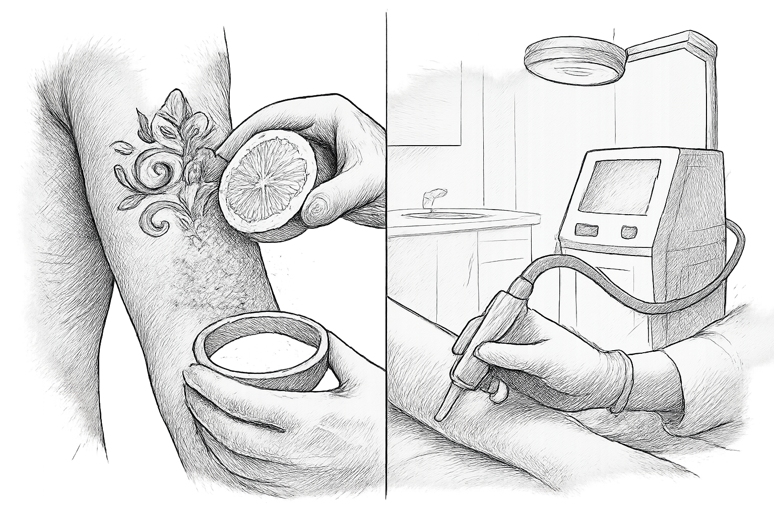 enlever un tatouage naturellement