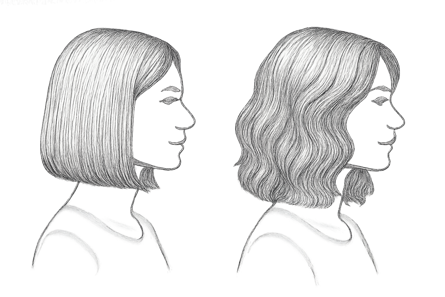 mini vague sur cheveux court