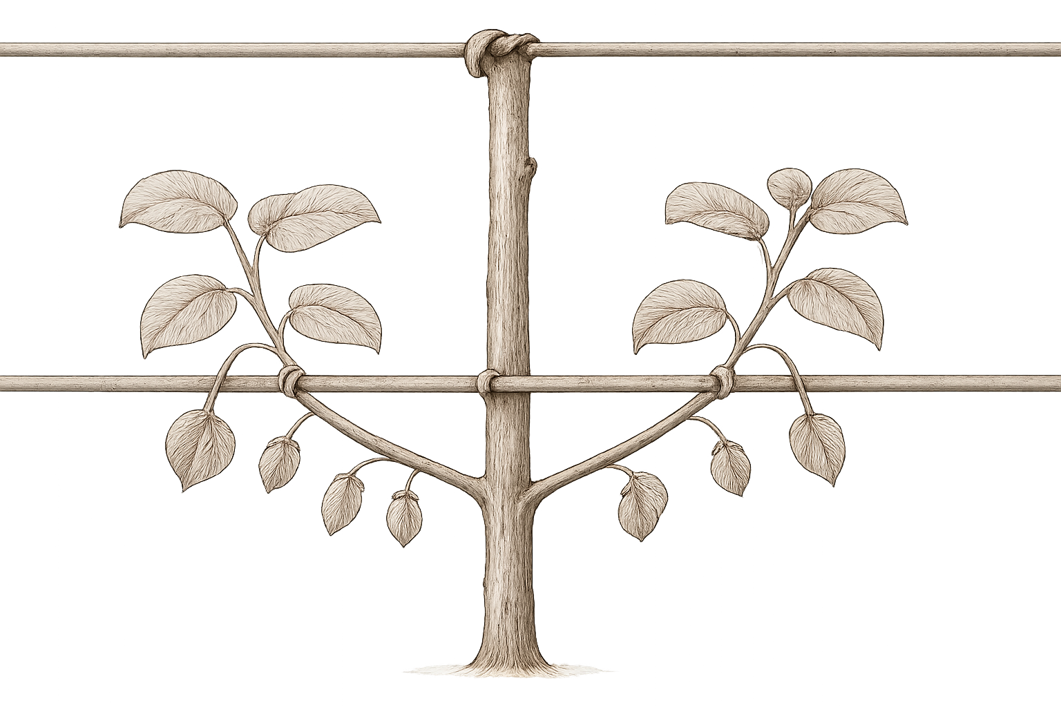palissage kiwi horizontal